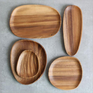 Irregular-Oval-Solid-Wood-Plate