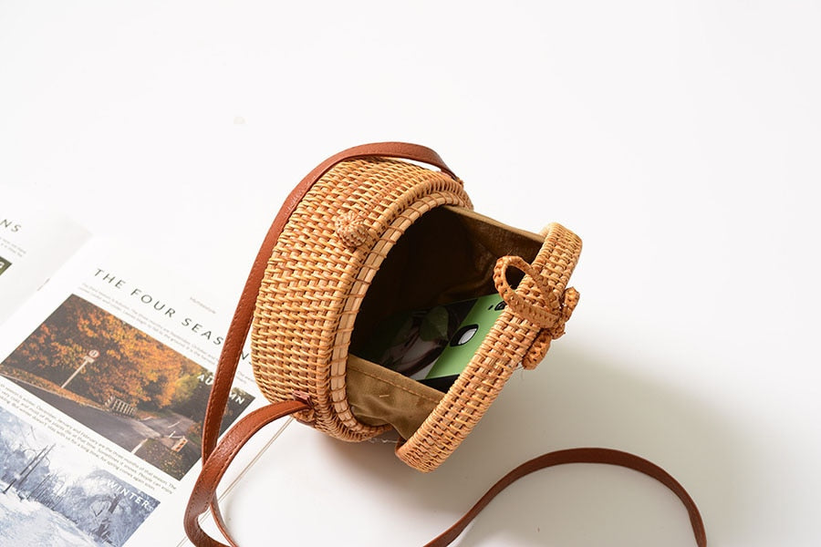 Eco-friendly Rattan Shoulder Bag