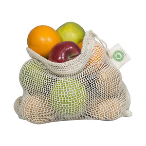 Eco-friendly Reusable Cotton Mesh Produce Bag | 3pcs