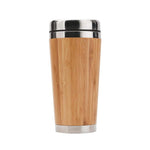 Eco-friendly Natural Bamboo Travel Mug with Lid