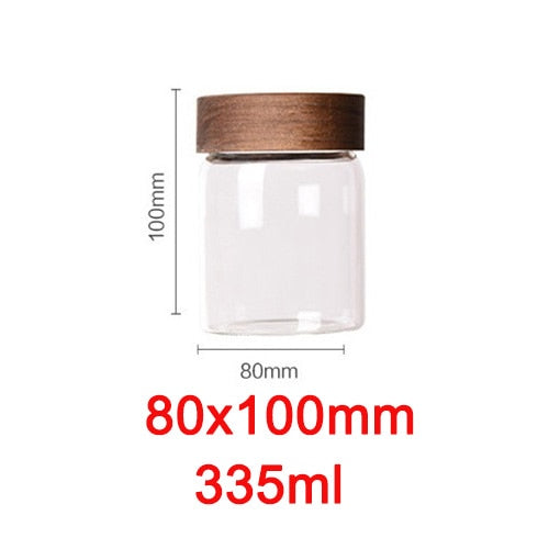 Eco-friendly Glass Jar With Wooden Lid