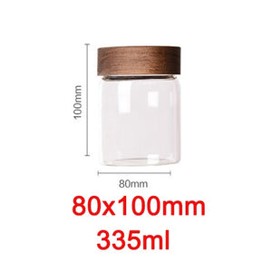Eco-friendly Glass Jar With Wooden Lid