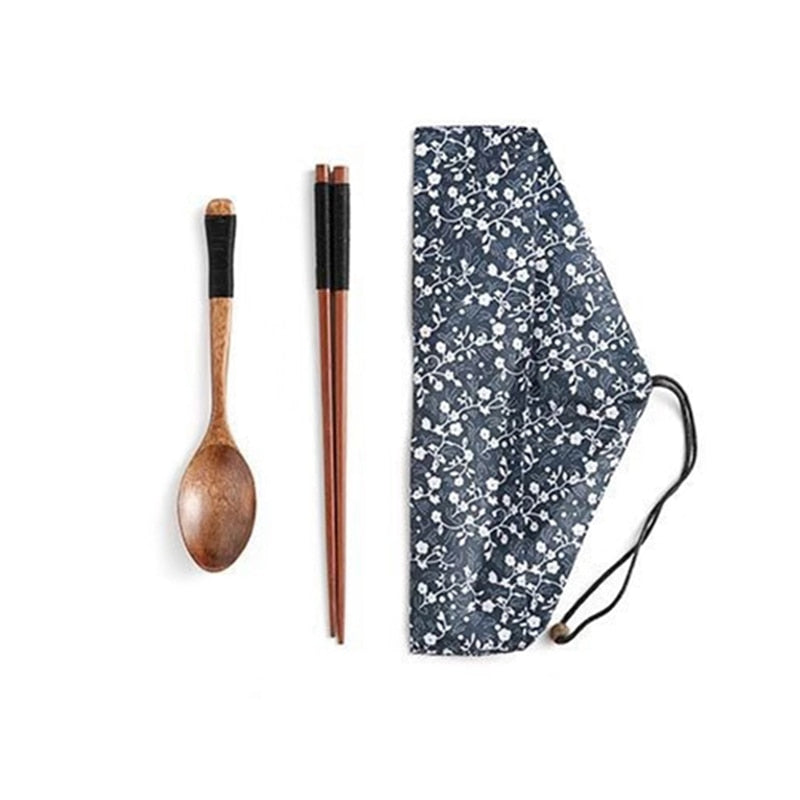 Eco-friendly Spoon and Chopsticks Travel Set