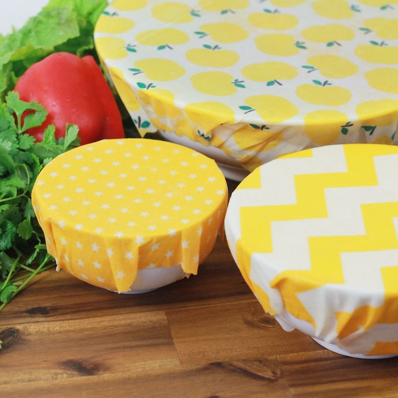 Eco-friendly Reusable Beeswax Food Wraps | 3pcs