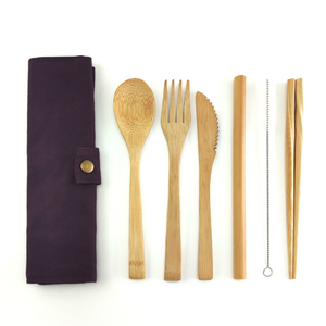 Eco-friendly Bamboo Cutlery Travel Set 2