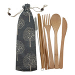 Eco-friendly Bamboo Cutlery Travel Set 1