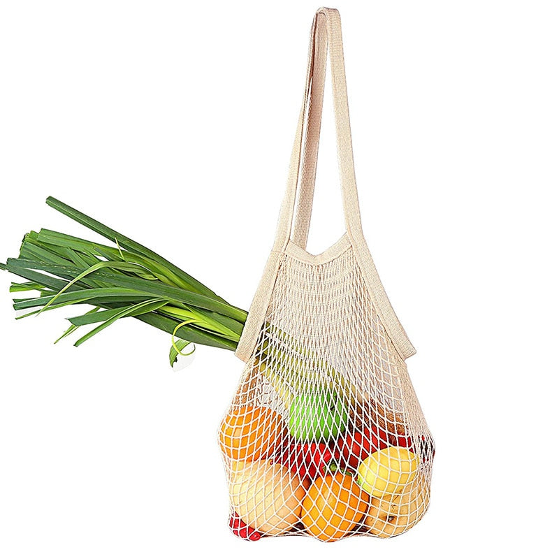 Eco-friendly Net Cotton Shopping Bag | 2pcs