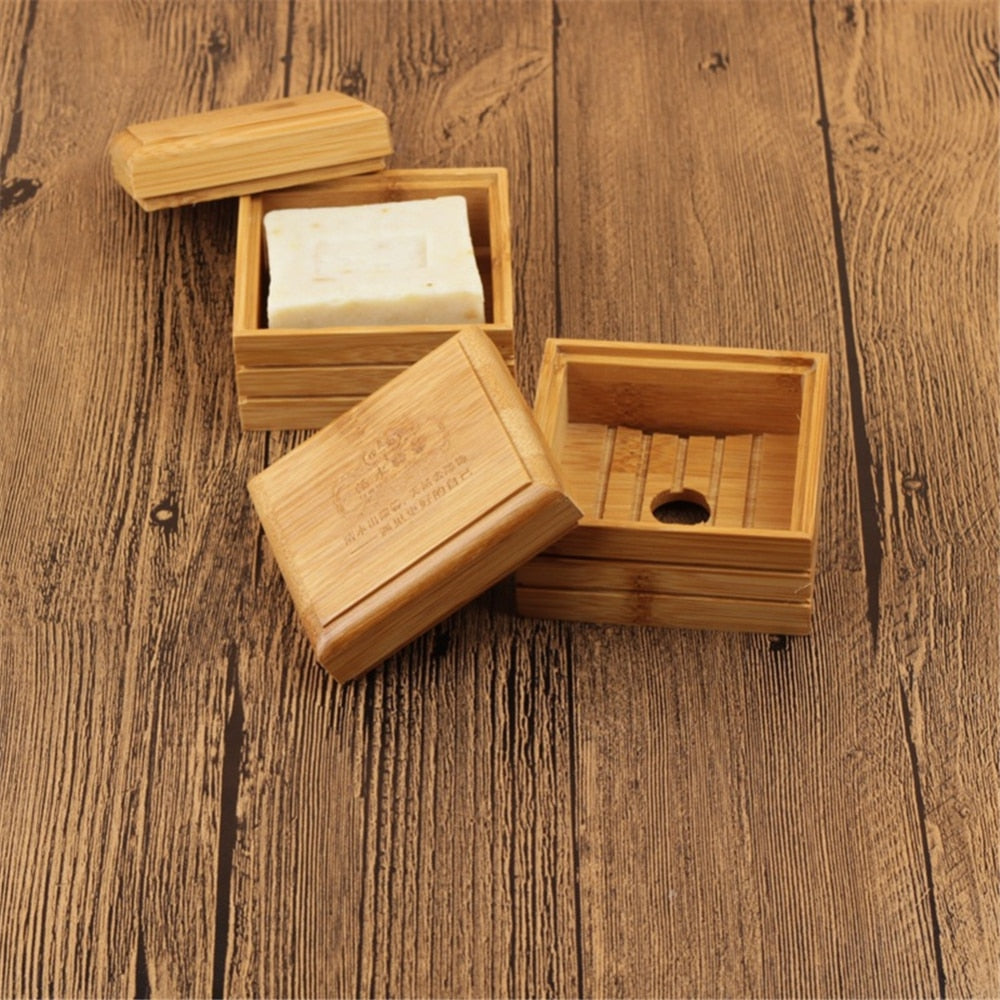 Eco-friendly Wood Soap Dish Box